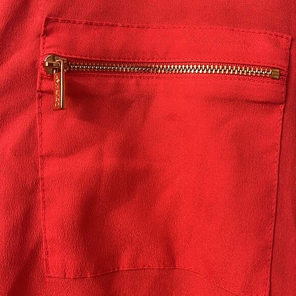 Calvin Klein Women’s Blouse Salmon color Long Tab Sleeve Size XL - Picture 3 of 6